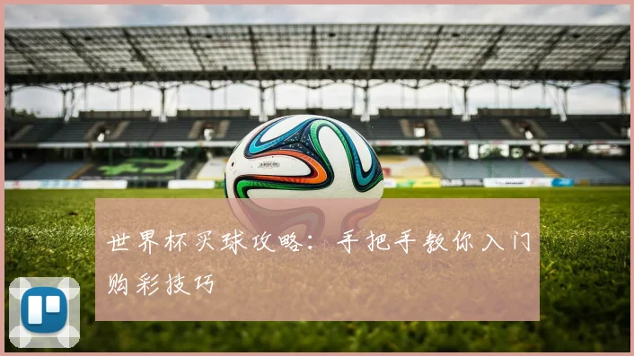 世界杯买球攻略：手把手教你入门购彩技巧